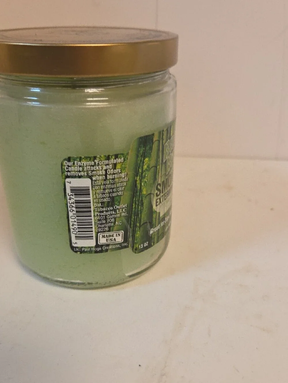 Smoke Odor Exterminator Candle - Green